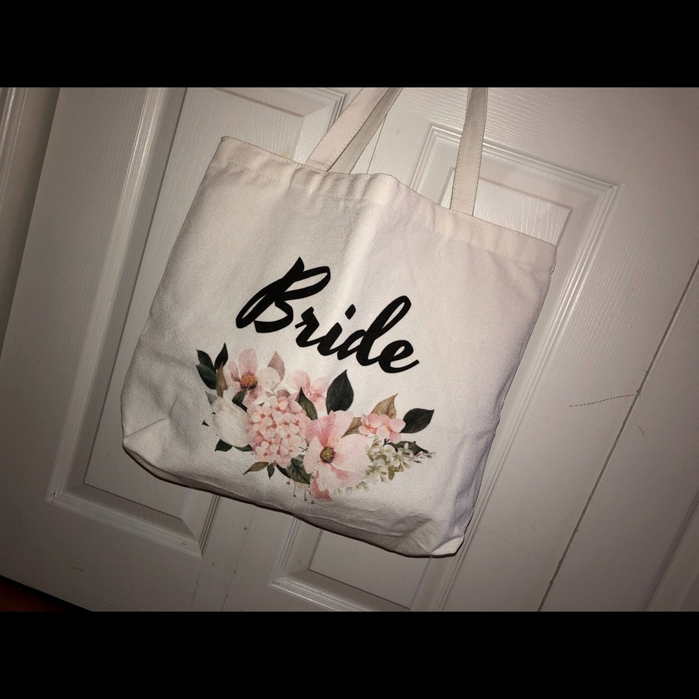Brand new never used bride tote bag